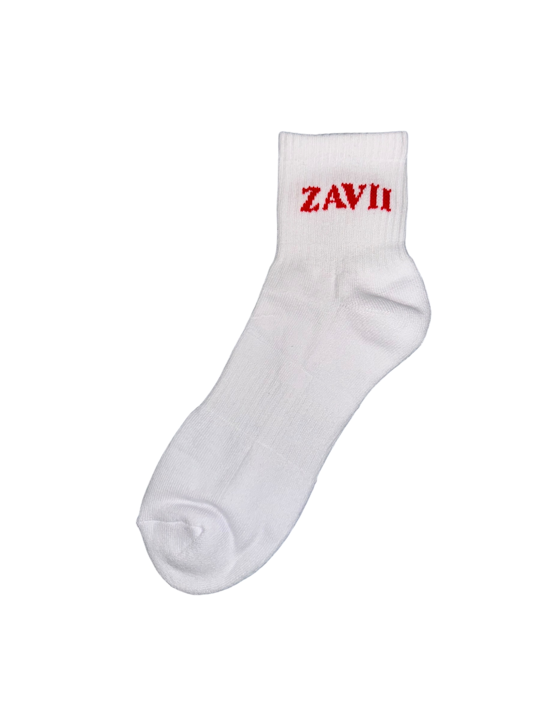 Classic Sock - White / Red