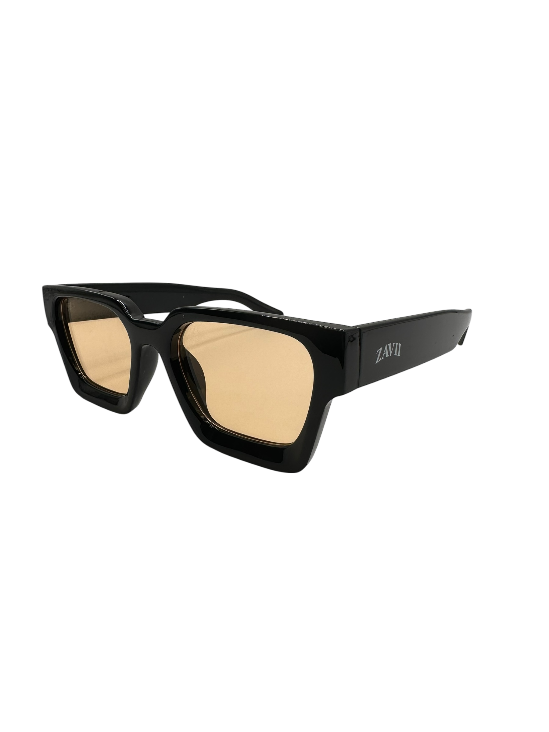 Zavii Sunglasses - Black / Light Orange