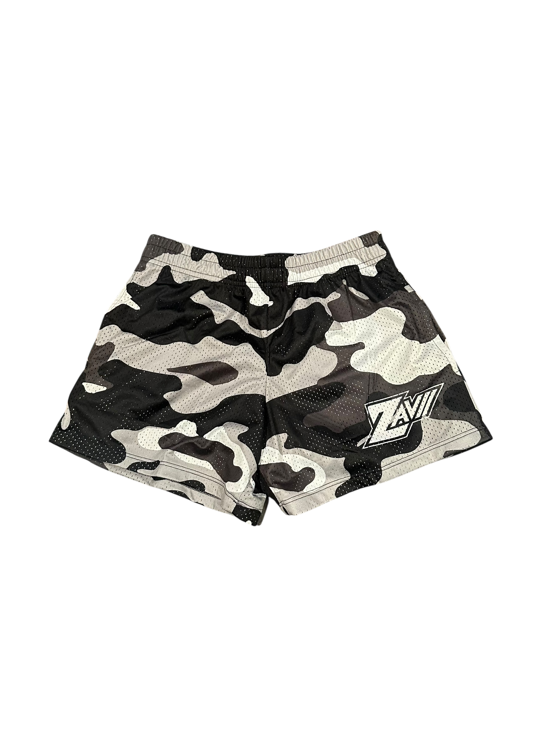 Ladies Mesh Camo Shorts