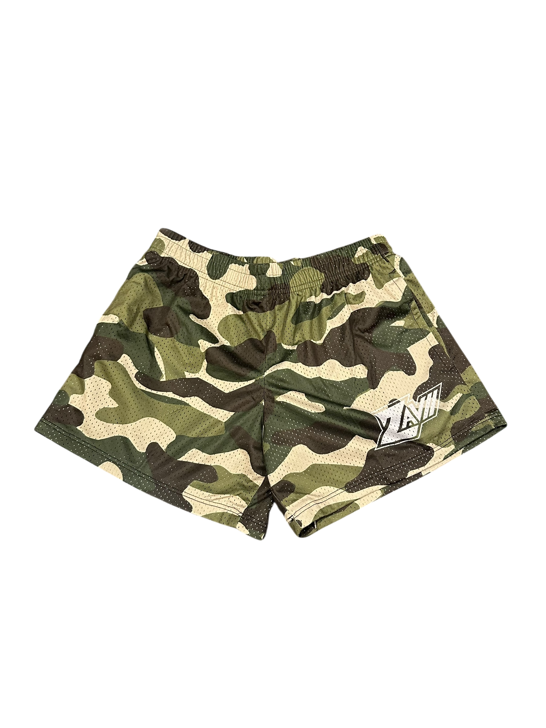 Ladies Mesh Camo Shorts